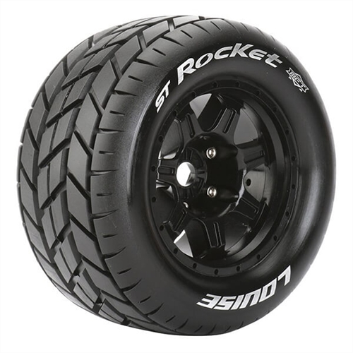LOUISE RC ST-ROCKET 1/8 SPORT 0" OFFSET HEX 17MM BLACK E-R